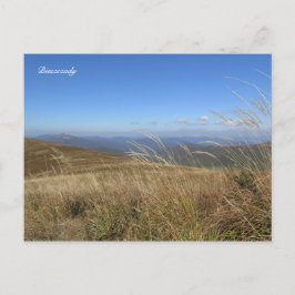 Cartão Postal montanhas Bieszczady