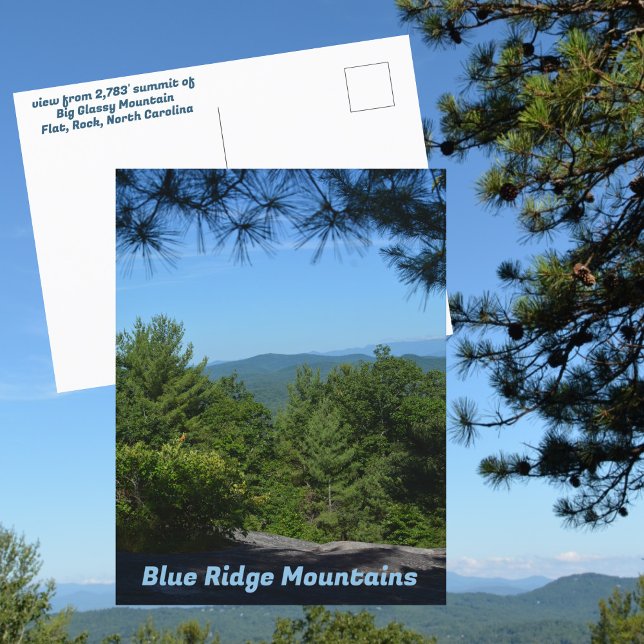 Cartão Postal Montanhas Blue Ridge Big Glassy Mountain NC (Criador carregado)