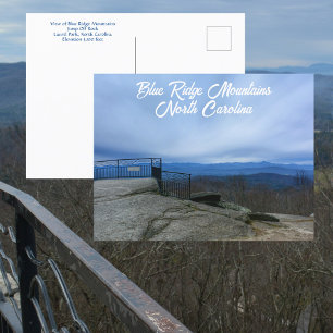 Cartão Postal Montanhas Blue Ridge Laurel Park Jump Off Rock NC