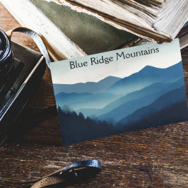 Cartão Postal Montanhas Blue Ridge, personalizáveis