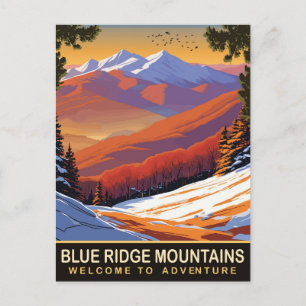 Cartão Postal Montanhas Blue Ridge, Viagem