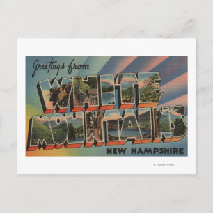 Cartão Postal Montanhas brancas, New Hampshire 4