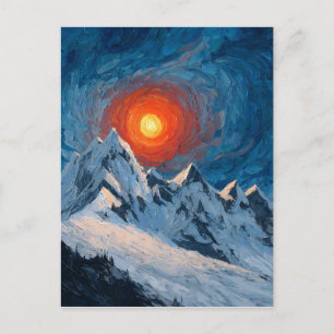 Cartão Postal Montanhas Cobiertas de Neve