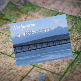 Cartão Postal Montanhas da Olimpiadas de Washington e Viagem do 