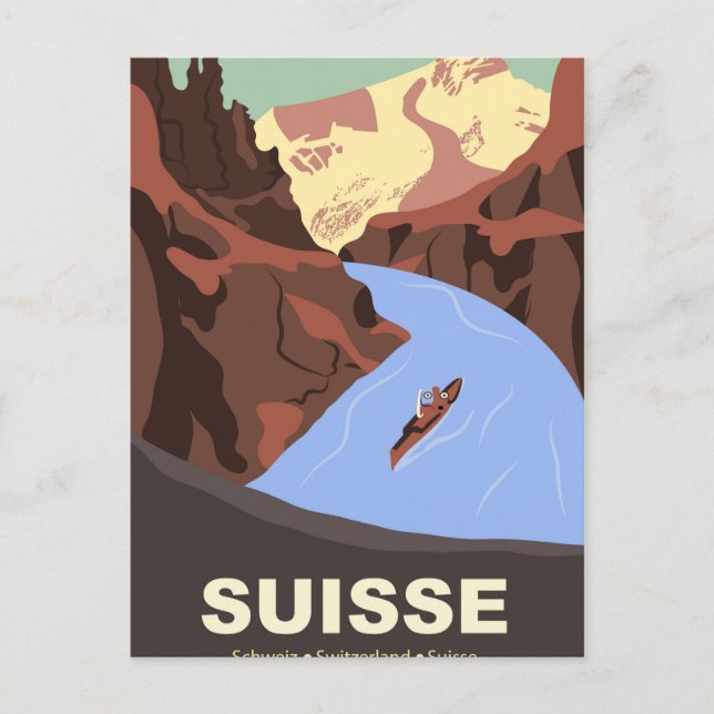 Cartão Postal Montanhas da Suíça (Frente)