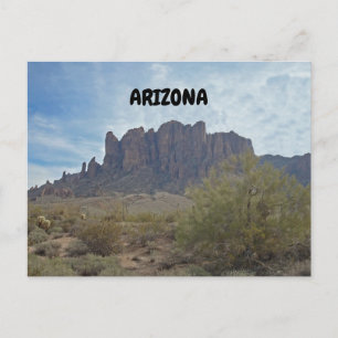 Cartão Postal Montanhas do Arizona no Deserto de Phoenix Saudaçã