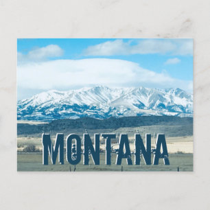 Cartão Postal Montanhas do Big Sky Country Montana Viagem Souven