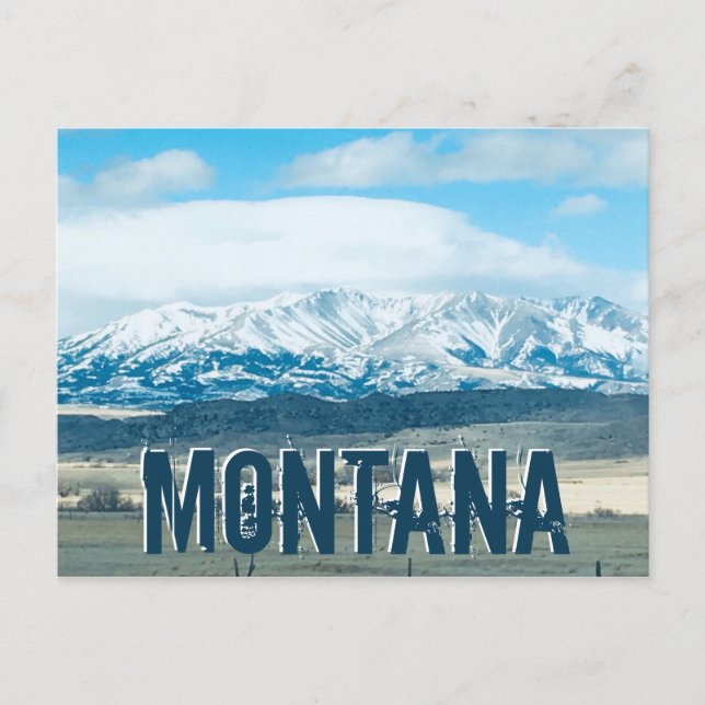 Cartão Postal Montanhas do Big Sky Country Montana Viagem Souven (Frente)