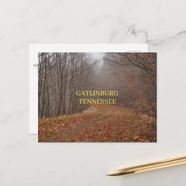 Cartão Postal Montanhas do Enfumaçado excelente Gatlinburg Tenne (Frente/Verso In Situ)