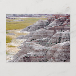 Cartão Postal Montanhas do Parque Nacional das Badlands, de long