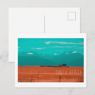 Cartão Postal Montanhas dos Campos Swartland Ver África do Sul Z