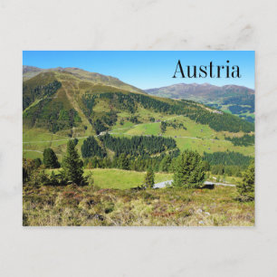 Cartão Postal Montanhas e Prados Zillertal Áustria