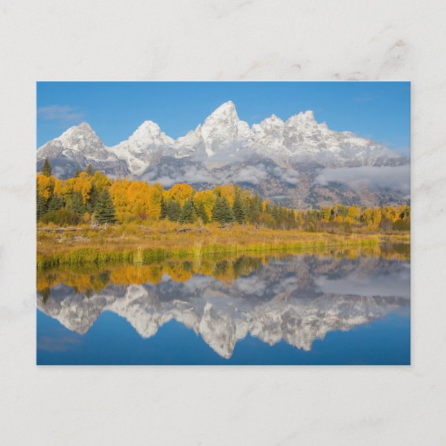 Cartão Postal Montanhas Grand Teton Wyoming (Frente)