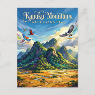 Cartão Postal Montanhas Kanuku Guiana