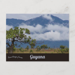 Cartão Postal Montanhas Kanuku vistas de Lethem, Guiana