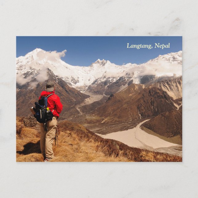 Cartão Postal Montanhas Langtang (Frente)
