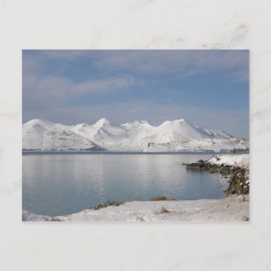 Cartão Postal Montanhas Makushin no inverno