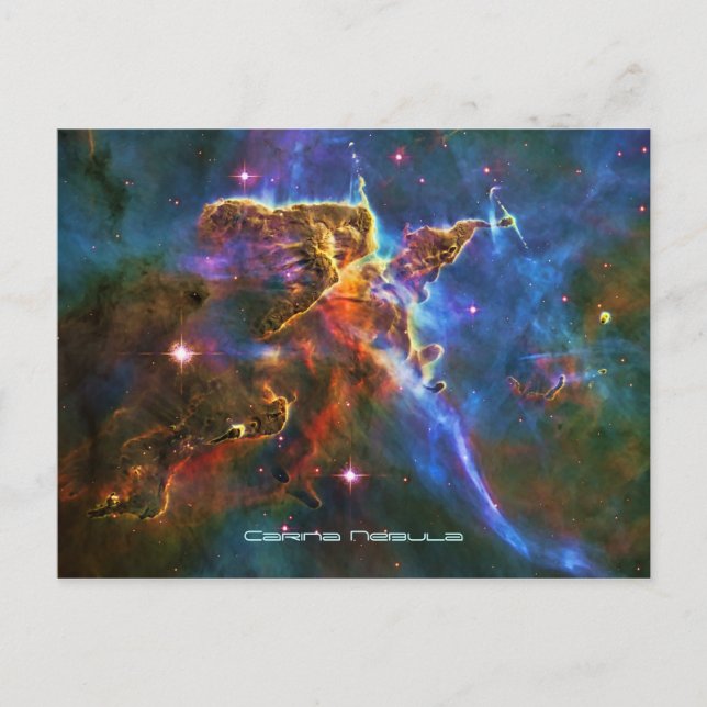 Cartão Postal Montanhas Místicas - Nebulosa Carina (Frente)