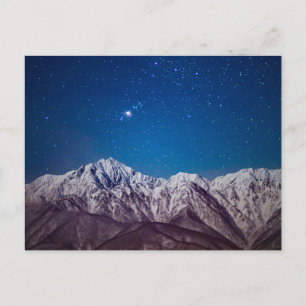 Cartão Postal Montanhas Mt. Jiigatake & Mt. Kashima-yarigatake