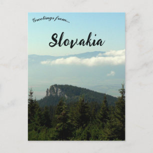 Cartão Postal Montanhas na região de Liptov na Eslováquia