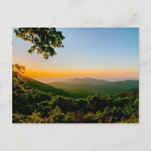 Cartão Postal montanhas norte carolina blue ridge barkway