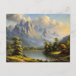 Cartão Postal Montanhas Ocidentais e Rio