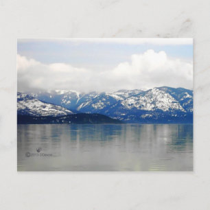 Cartão Postal Montanhas Pelo Lago