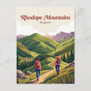 Cartão Postal Montanhas Ródope Bulgária