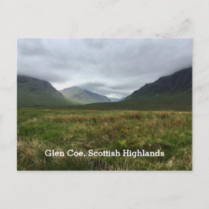 Cartão Postal Montanhas Românticas de Glen Coe Highlands Escoces