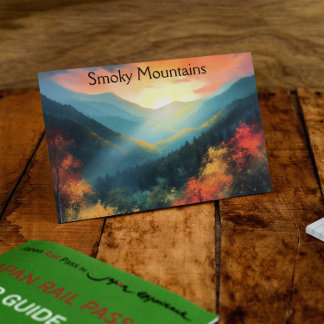 Cartão Postal Montanhas Smoky, personalizáveis