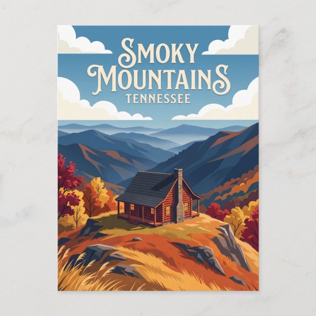 Cartão Postal Montanhas Sombrias EUA (Frente)