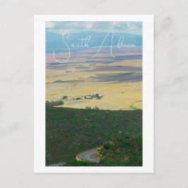 Cartão Postal Montanhas Swartland Campos Ver África do Sul ZA