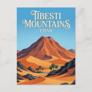 Cartão Postal Montanhas Tibesti Chade
