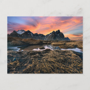 Cartão Postal Montanhas   Vesturhorn Mountain Islândia