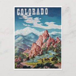 Cartão Postal Montanhas Vintage Colorado