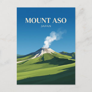 Cartão Postal Monte Aso Japão