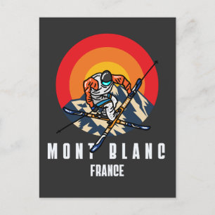 Cartão Postal Monte Blanc Ski França