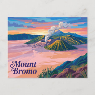 Cartão Postal Monte Bromo Indonésia