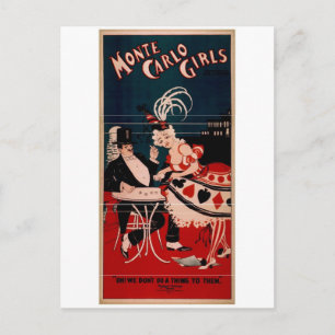 Cartão Postal Monte Carlo Girls