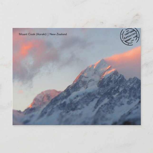 Cartão Postal Monte Cook (Aoraki) (Neuseeland) Postkarte (Frente)