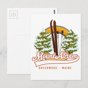 Cartão Postal Monte de Esqui Abram Greenwood