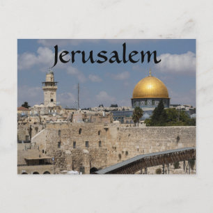 Cartão Postal Monte do Templo de Jerusalém Israel 