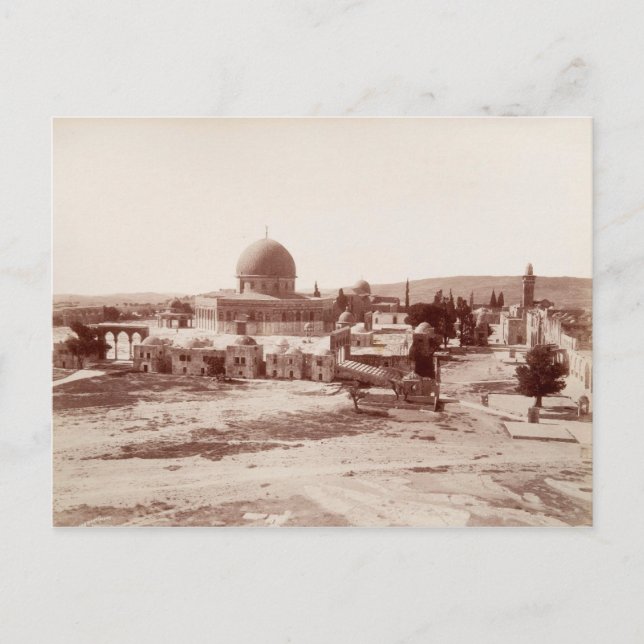 Cartão Postal Monte do Templo em Jerusalém (Frente)