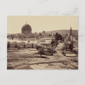 Cartão Postal Monte e Domo do Templo da Rocha em Jerusalém