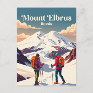 Cartão Postal Monte Elbrus Rússia