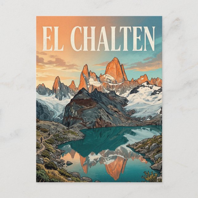 Cartão Postal Monte Fitz Roy (Frente)