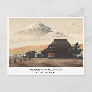 Cartão Postal Monte Fuji de Narusawa Hasui Kawase shin hanga art