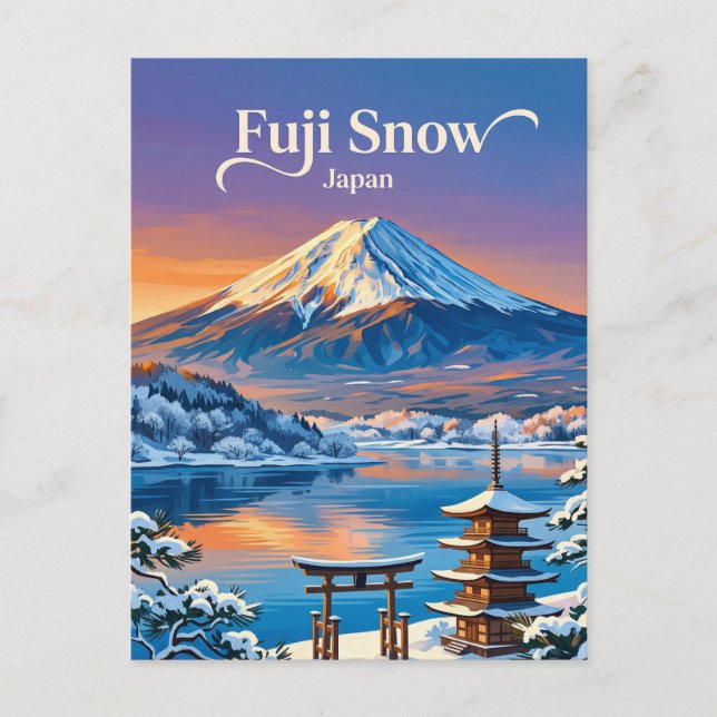 Cartão Postal Monte Fuji Japão (Frente)
