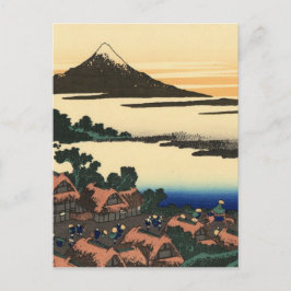 Cartão Postal Monte Fuji Japão Pôr do Sol