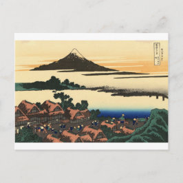 Cartão Postal Monte Fuji Japão Pôr do Sol